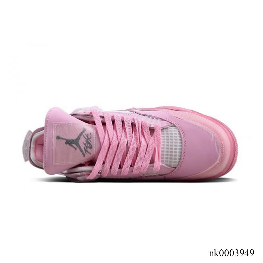 OW X AJ 4 Pink Shoes Women's Sneakers – Nk0003949