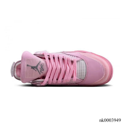 OW X AJ 4 Pink Shoes Women's Sneakers – Nk0003949
