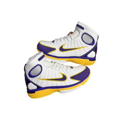 Nike Kobe Air Zoom Huarache 2k4 All-star White-yellow Sneakers showcasing vibrant white and yellow design.