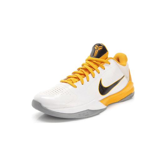 Nike Zoom Kobe 5 Del Sol basketball shoes, Kobe Bryant yellow accent sneaker
