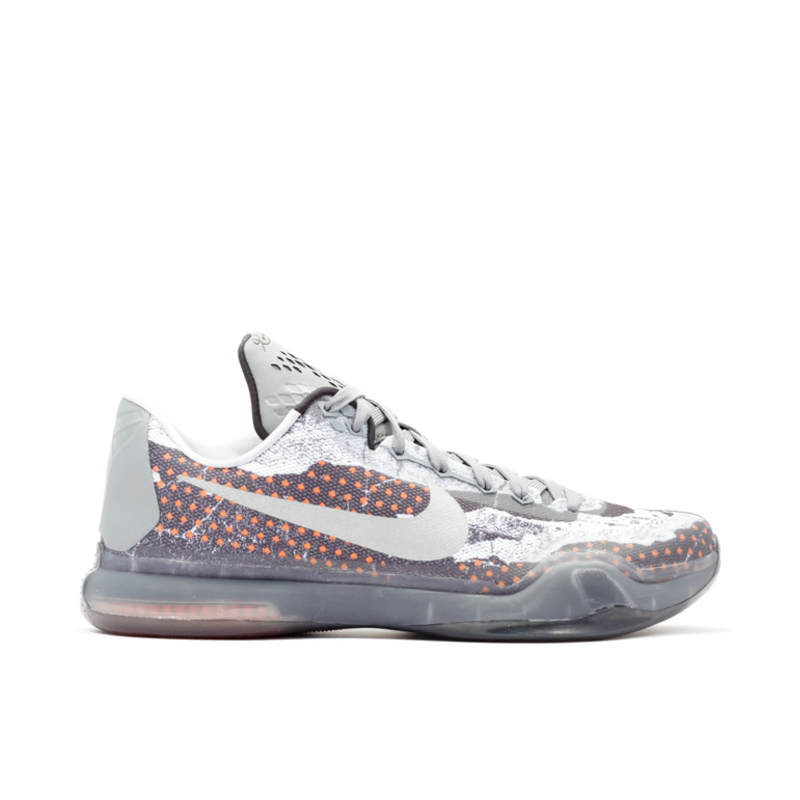 Nike Kobe 10 Pain Basketball Shoe in Tumbled Grey and Night Silver