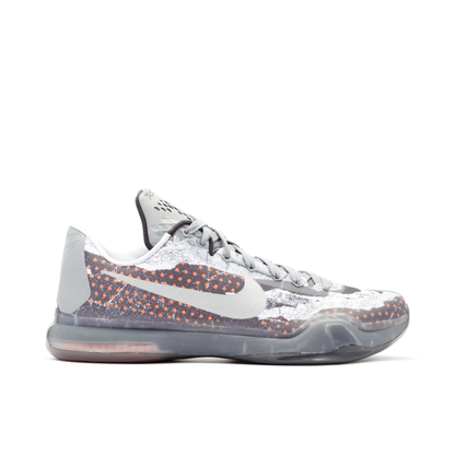 Nike Kobe 10 Pain Basketball Shoe in Tumbled Grey and Night Silver