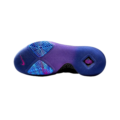 Nike Kyrie 3 "Flip the Switch" Basketball Shoe with jagged metallic Swoosh design and bold colorway.