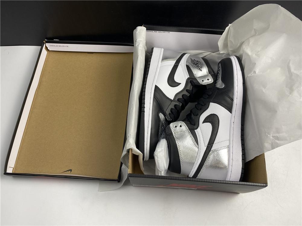 Aj 1 High Og Wmns Silver Toe Shoes Men'S Sneakers – Nk0001426