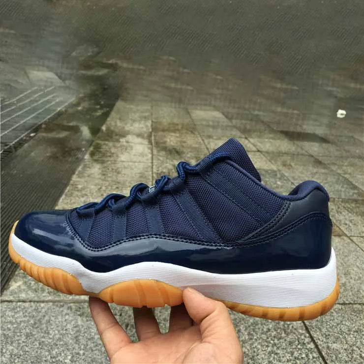 Aj 11 Retro Low Navy Gum Shoes Men'S Sneakers – Nk0004099