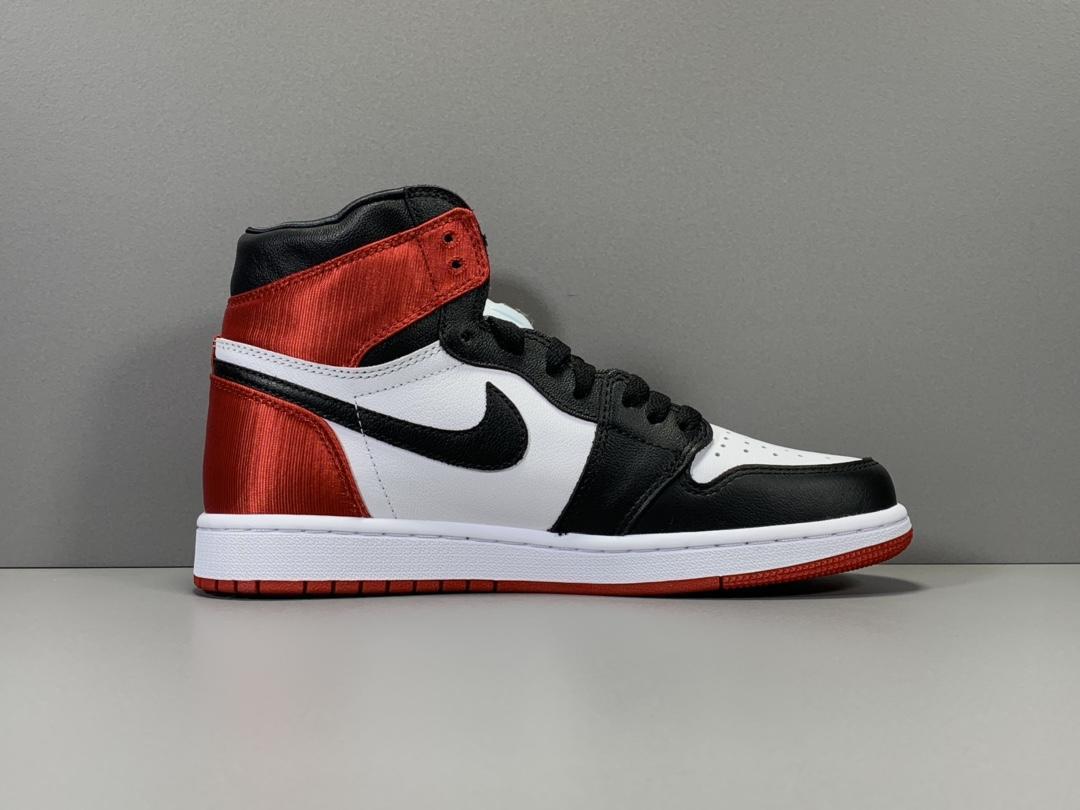 AJ 1 Retro High Satin Black Toe (W) Shoes Women's Sneakers – Nk0000079