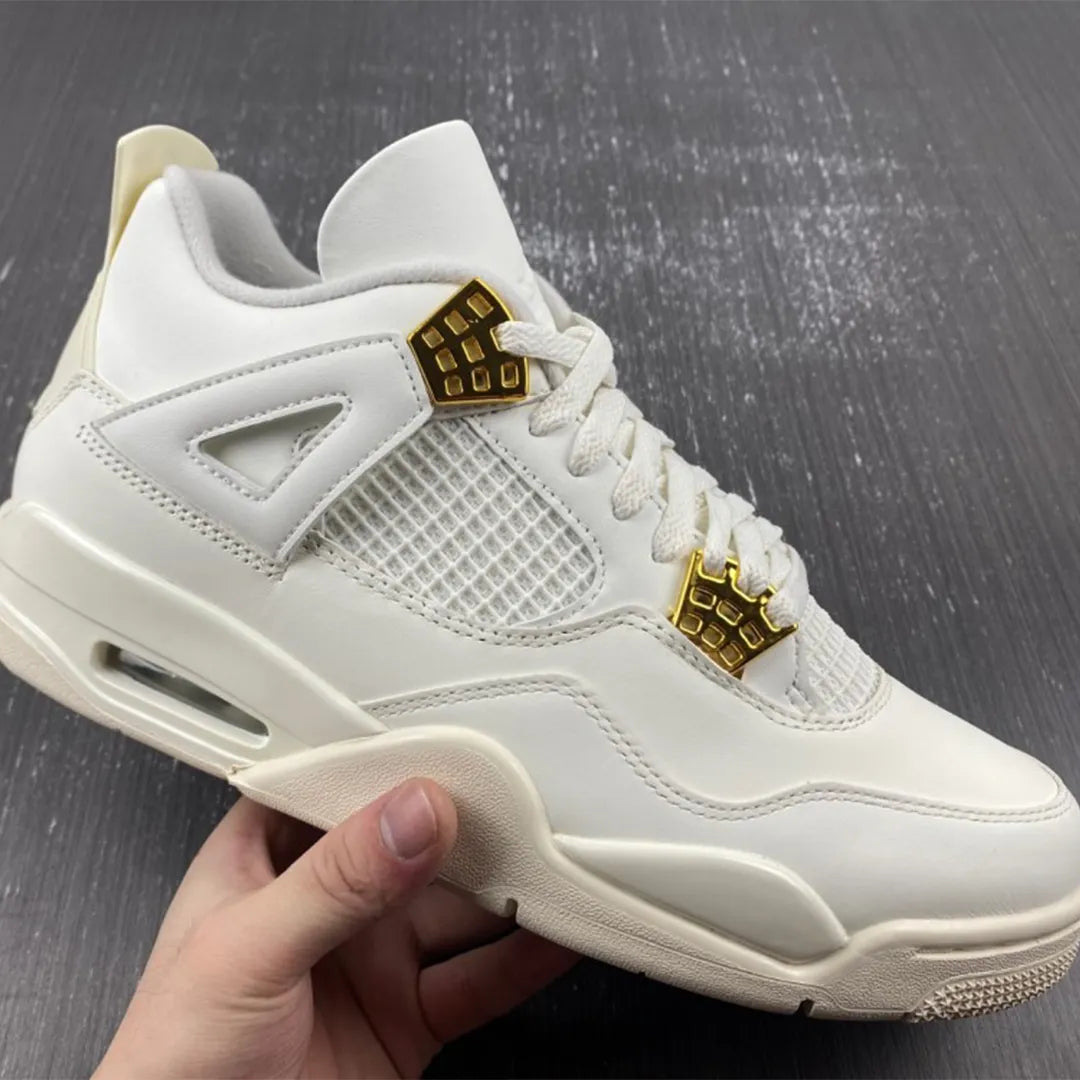 Aj 4 Sail Metallic Gold Shoes Men'S Sneakers – Nk0003549