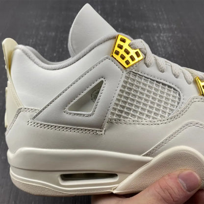 Aj 4 Sail Metallic Gold Shoes Men'S Sneakers – Nk0003549