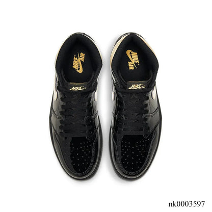 AJ 1 Retro HighBlack Metallic Gold 2020 Shoes Women's Sneakers – Nk0003597