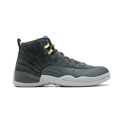 Nike Air Jordan 12 Retro Grey Leather Sneakers