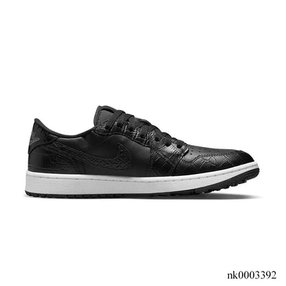 AJ 1 Low Golf Black Crocodile Shoes Women's Sneakers – Nk0003392