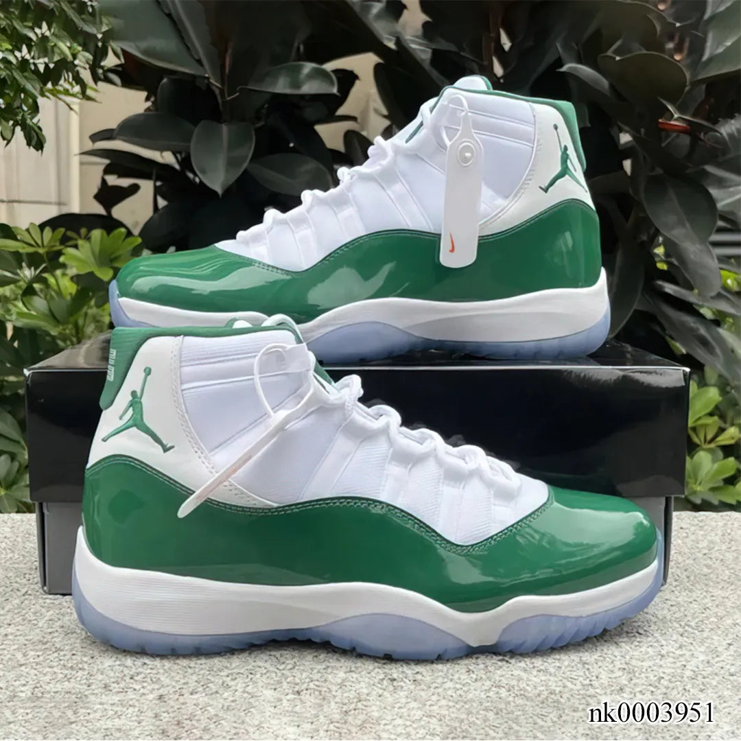 Aj 11 White Green Shoes Men'S Sneakers – Nk0003951