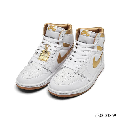 Aj 1 High Og Metallic Gold Shoes Men'S Sneakers – Nk0003869