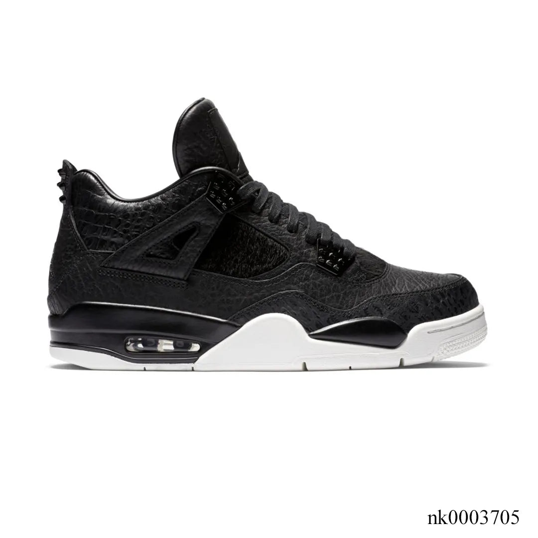 Aj 4 Retro Pony Hair Black Shoes Men'S Sneakers – Nk0003705