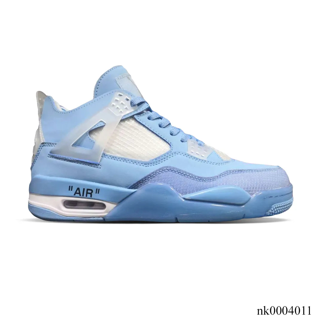 OW x AJ 4 Ice Blue Shoes Women's Sneakers – Nk0004011