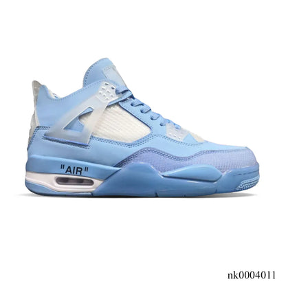 OW x AJ 4 Ice Blue Shoes Women's Sneakers – Nk0004011