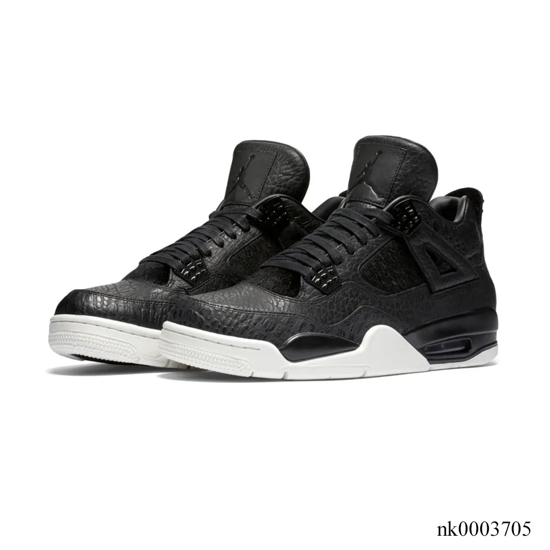 Aj 4 Retro Pony Hair Black Shoes Men'S Sneakers – Nk0003705