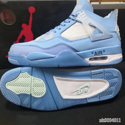Ow X Aj 4 Ice Blue Shoes Men'S Sneakers – Nk0004011