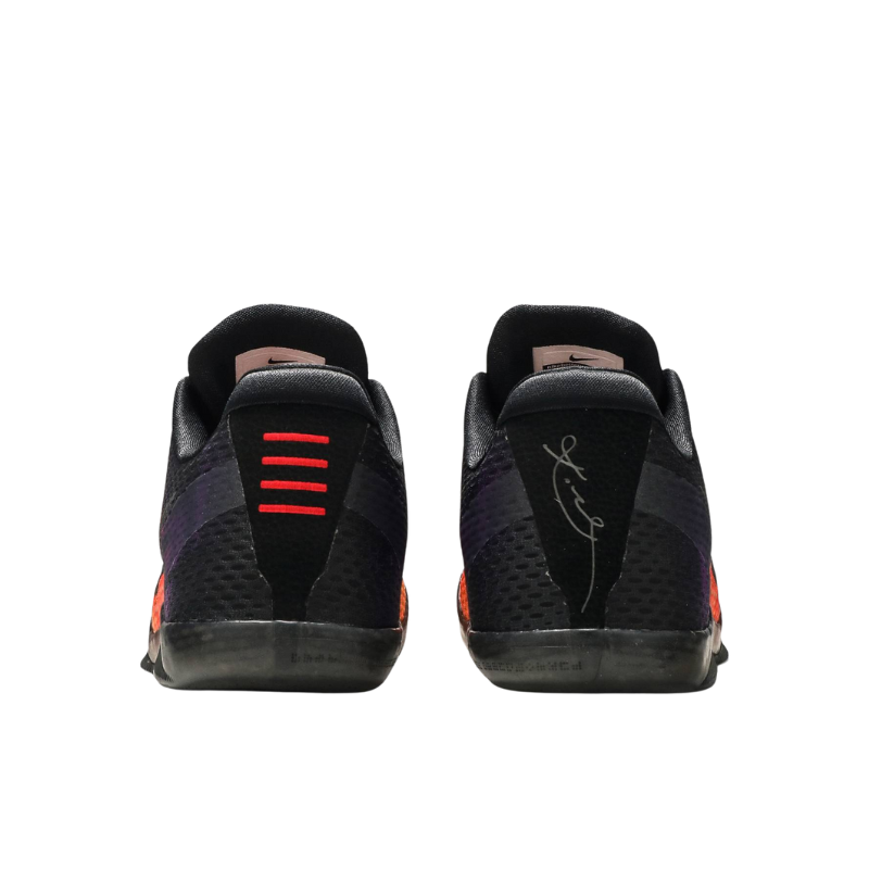 Nike Kobe 11 Sunset Basketball Shoes with multi-color gradient from orange to purple and black accents.