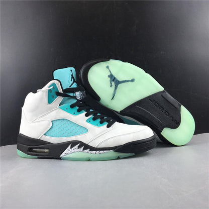 Aj 5 Retro Island Green Shoes Men'S Sneakers – Nk0000087