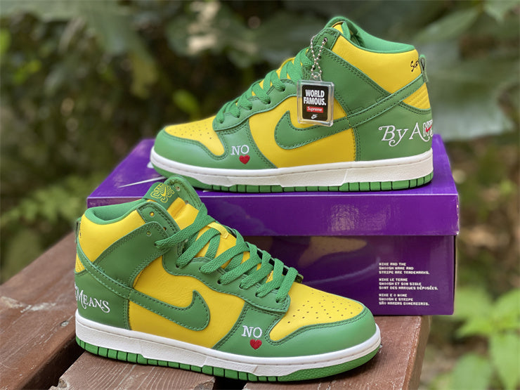 Sb Dunk High Supreme By Any Means Brazil Shoes Men'S Sneakers – Nk0001940