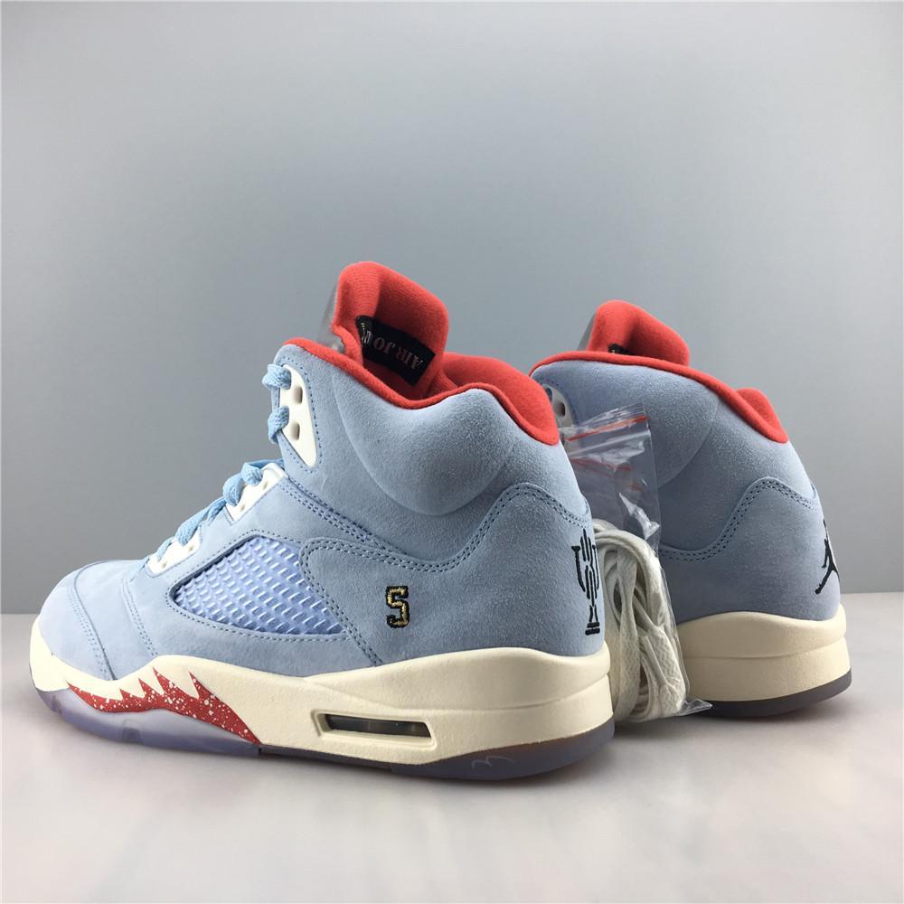 Aj 5 Retro Trophy Room Ice Blue Shoes Men'S Sneakers – Nk0000146