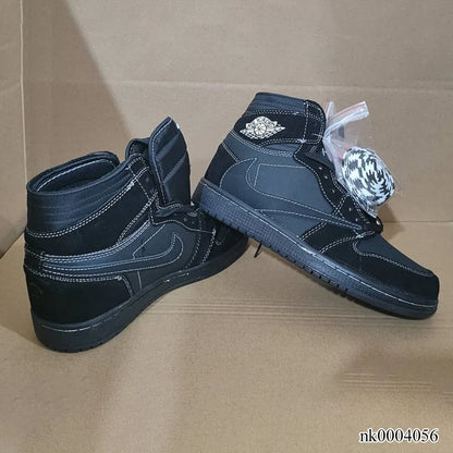 Travis Scott X Aj 1 High Black Phantom Shoes Men'S Sneakers – Nk0004056