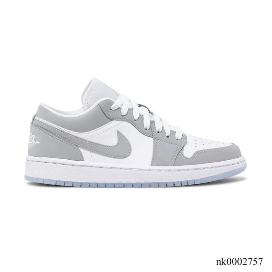 AJ 1 Low White Wolf Grey Shoes Women's Sneakers – Nk0002757