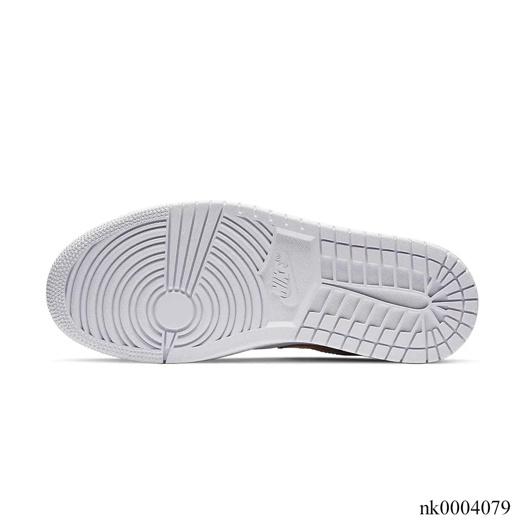 AJ 1 Low White/Metallic Gold Shoes Women's Sneakers – Nk0004079