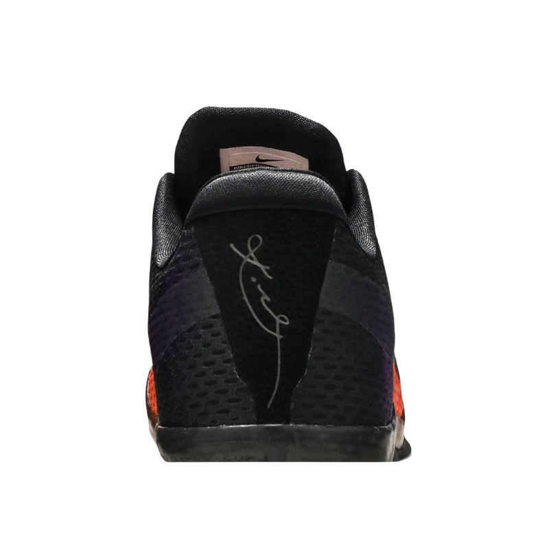 Nike Kobe 11 Sunset Basketball Shoes with multi-color gradient from orange to purple and black accents.