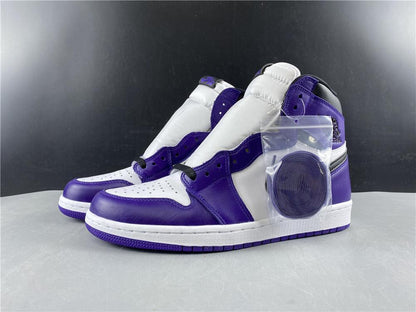 Aj 1 Retro High Court Purple White Shoes Men'S Sneakers – Nk0000683