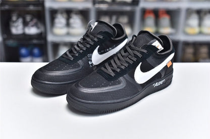 Af 1 Low Ow Black White Shoes Men'S Sneakers – Nk0001672