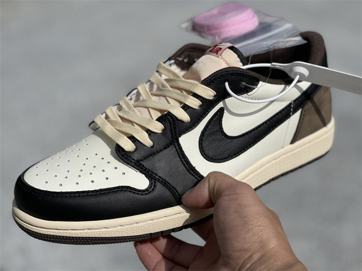 Travis Scott X Aj 1 Low Og Sp Dark Mocha Shoes Men'S Sneakers – Nk0002022