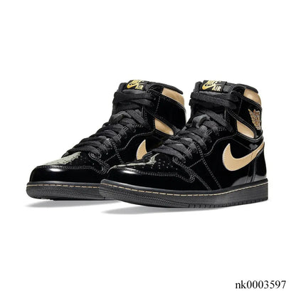 AJ 1 Retro HighBlack Metallic Gold 2020 Shoes Women's Sneakers – Nk0003597