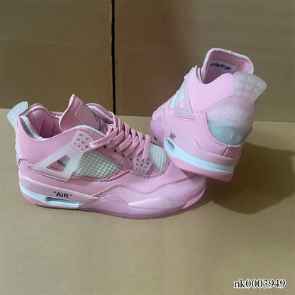 Ow X Aj 4 Pink Shoes Men'S Sneakers – Nk0003949
