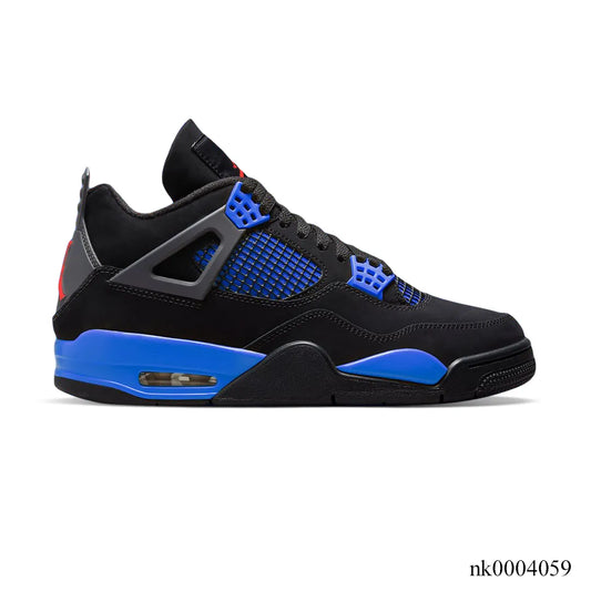 Aj 4 Retro Black Deep Royal Blue Shoes Men'S Sneakers – Nk0004059