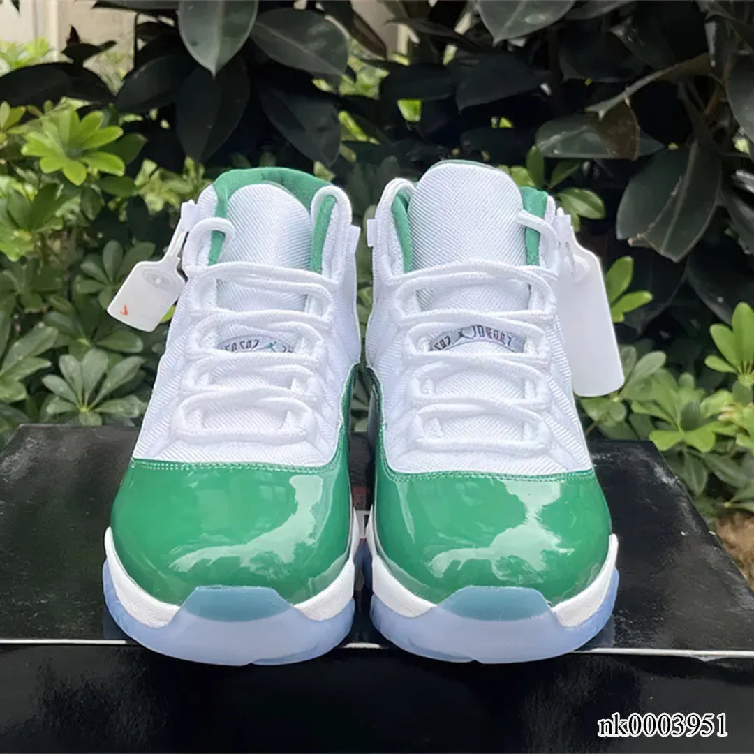 Aj 11 White Green Shoes Men'S Sneakers – Nk0003951