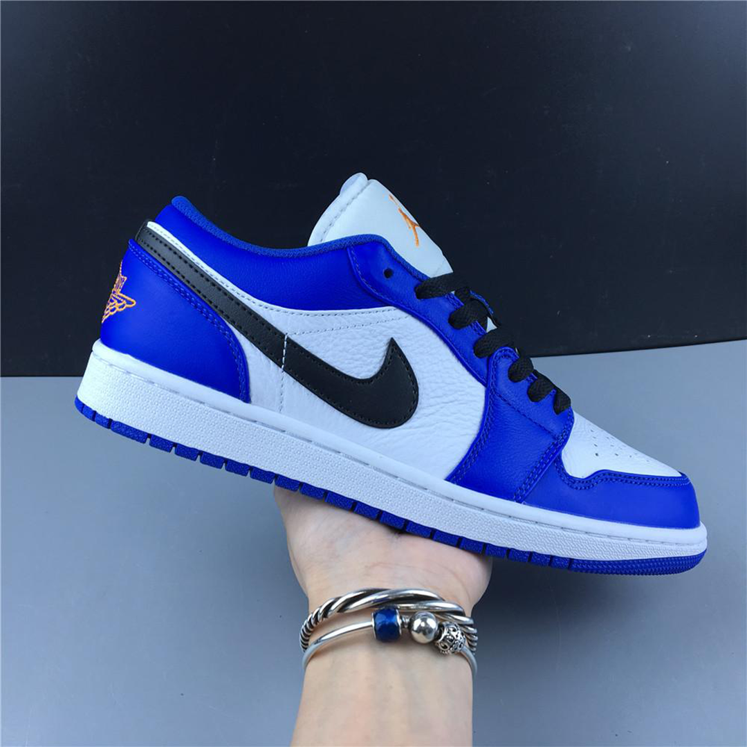 AJ 1 Low Hyper Royal Orange Peel Shoes Women's Sneakers – Nk0000141
