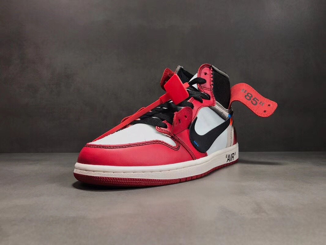 OW x AJ 1 High Chicago Shoes Women's Sneakers – Nk000011