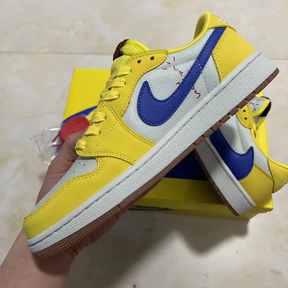 Travis Scott X Aj 1 Low Og Canary/Elkins Shoes Men'S Sneakers – Nk0003839
