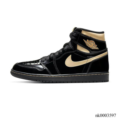 AJ 1 Retro HighBlack Metallic Gold 2020 Shoes Women's Sneakers – Nk0003597