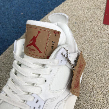 Aj 4 Retro Levi’S White (Levi’S Tag) Shoes Men'S Sneakers – Nk0000657