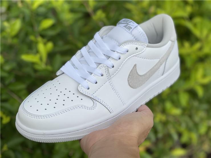 AJ 1 Low OG Neutral Grey Shoes Women's Sneakers – Nk0001623
