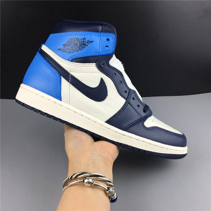 AJ 1 Retro High Obsidian UNC Shoes Women's Sneakers – Nk0000293