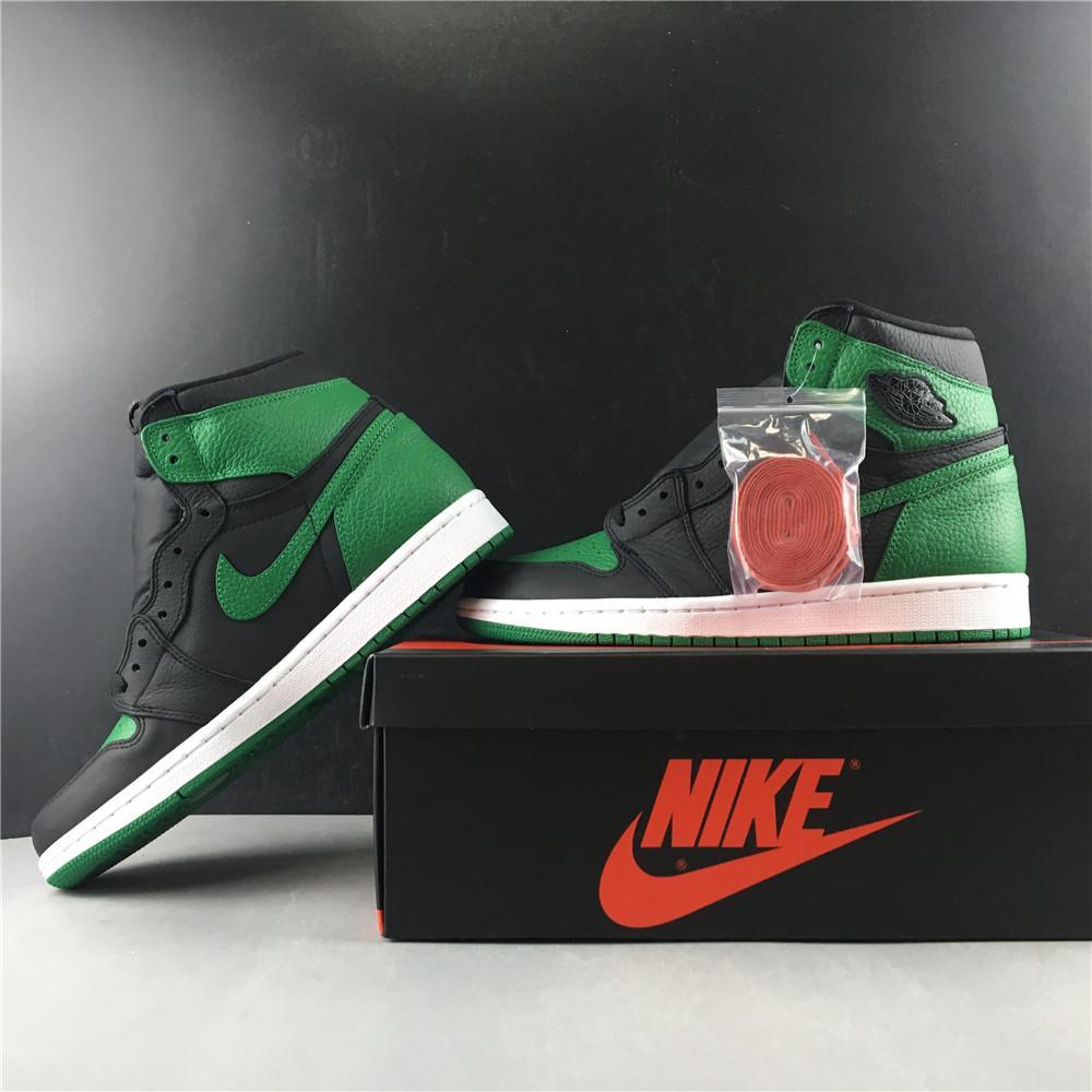Aj 1 Retro High Pine Green Black Shoes Men'S Sneakers – Nk0000163