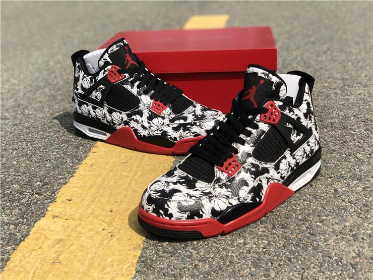 Aj 4 Retro Tattoo (2018) Shoes Men'S Sneakers – Nk0000656