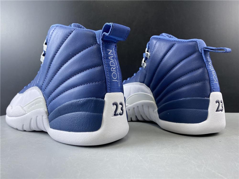 AJ 12 Retro Stone Blue Shoes Women's Sneakers – Nk0000810