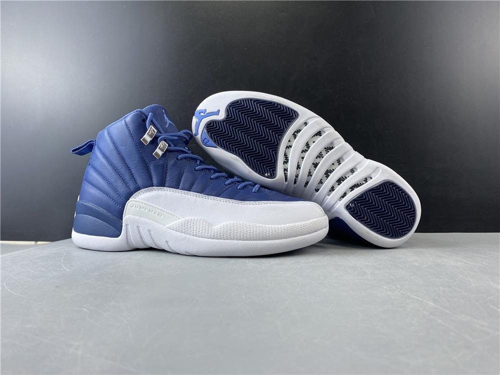 AJ 12 Retro Stone Blue Shoes Women's Sneakers – Nk0000810