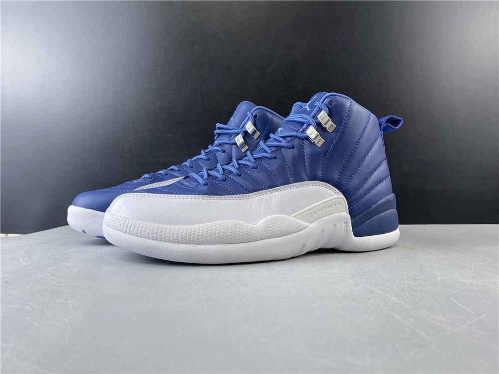 AJ 12 Retro Stone Blue Shoes Women's Sneakers – Nk0000810