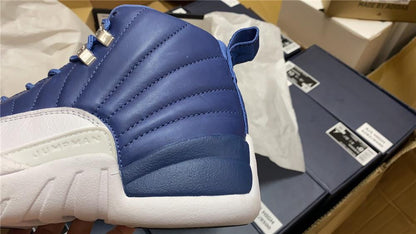 Aj 12 Retro Stone Blue Shoes Men'S Sneakers – Nk0000810